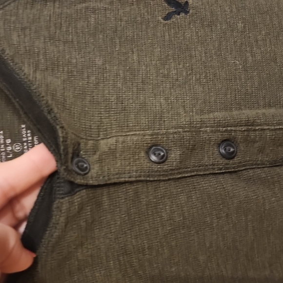 DARK GREY LONG SLEEVES THERMAL SHIRT - Picture 3 of 6